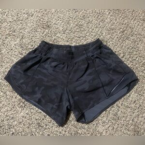 lululemon athletica Black Camo Athletic Shorts. 4inch